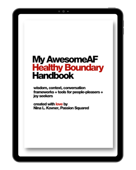 Passion Squared My AwesomeAF Healthy Boundary Handbook 1sc