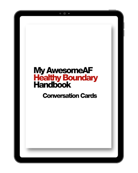 Passion Squared My AwesomeAF Healthy Boundary Handbook 4sc