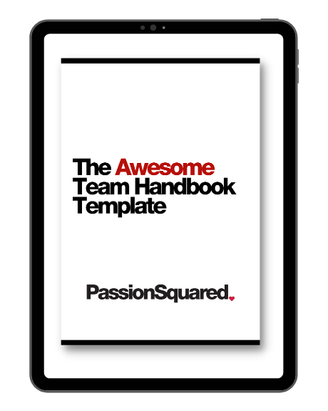 Passion Squared The Awesome Team Handbook Template 22sc